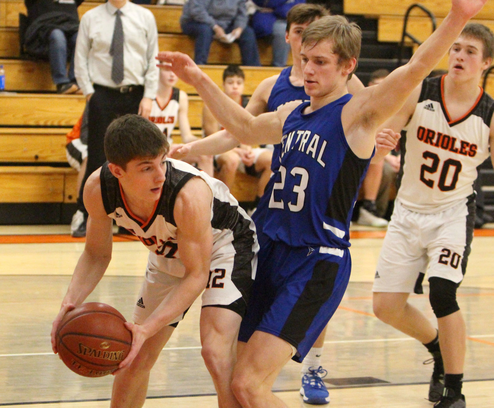 Saint Croix Central at Stanley-Boyd boys basketball 2-15-20